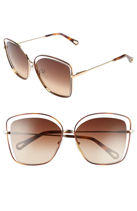 chloe glasses frames|chloe 60mm halo frame sunglasses.